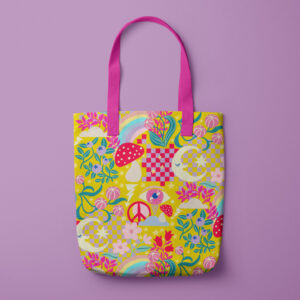 Rainbow Fighter Electric Yellow Tote bag