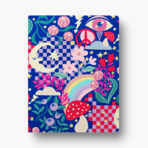 Rainbow Fighter Electric Blue Layflat paper notebook